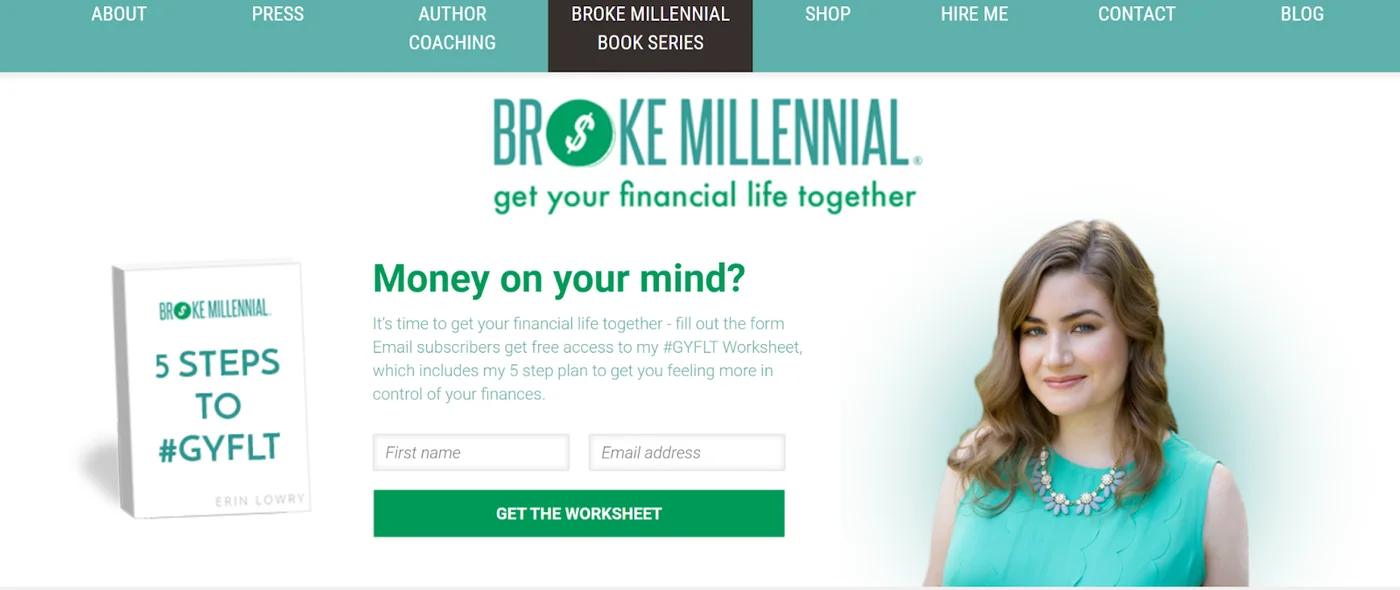 Broke Millennial blog