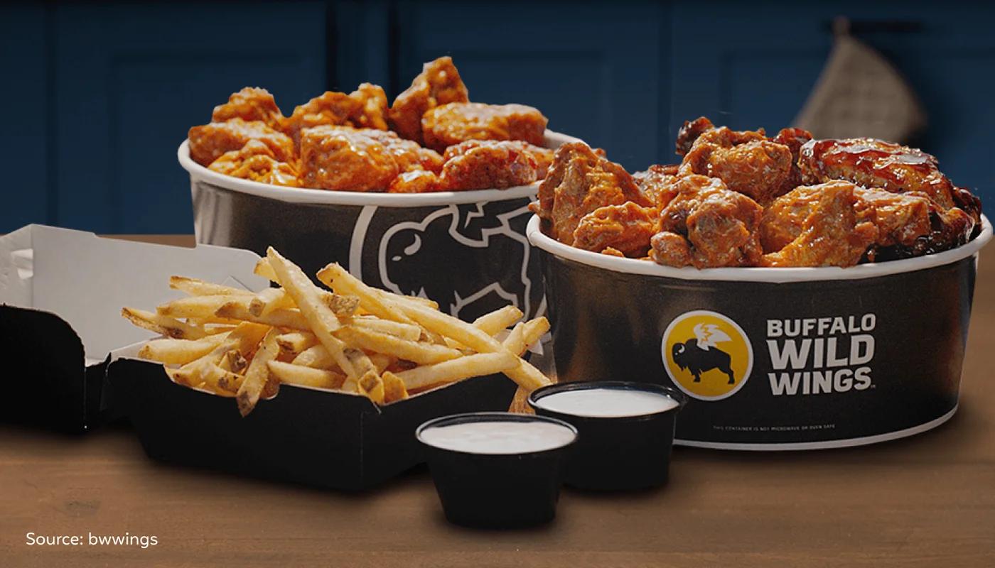 Illustration of birthday offer at Buffalo Wild Wings