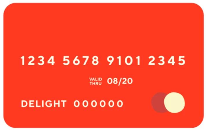 example of how the doordasher red card looks