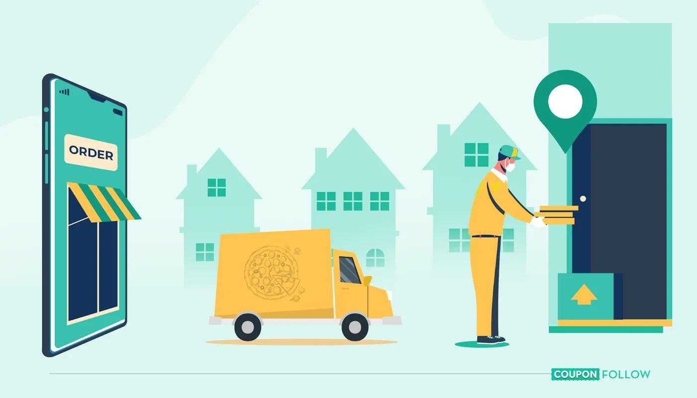 delivery person delivering food