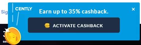 Cently cashback offer activation