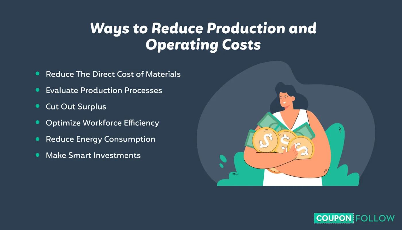 Tips to reduce production and operating costs
