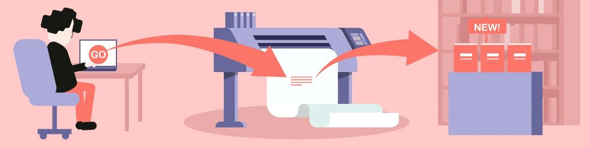 a drawing of ways to self publish