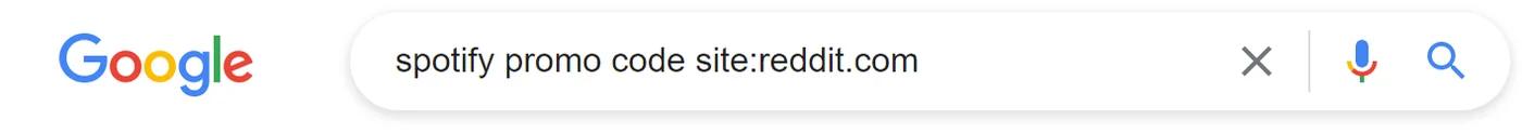 Applying Google to find Reddit discount codes