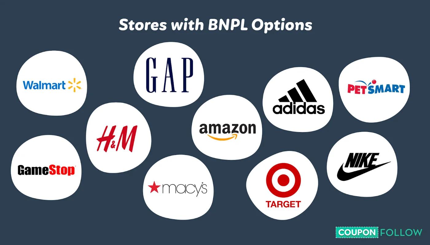 An image introducing the stores that include BNPL choices