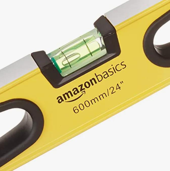 item image of AmazonBasics 24-Inch Heavy Duty Aluminum Alloy Magnetic Spirit Level sold on Amazon